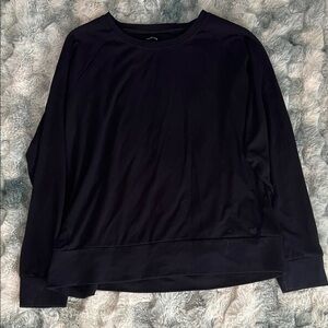 Cozy Earth Bamboo Black Long Sleeve Top